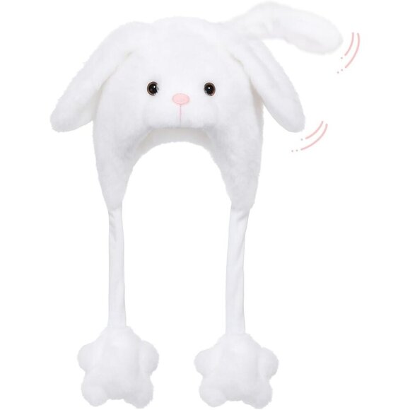 Animal Plush Hat with Moving Ears Pop Up Beating Cosplay Dress Up Gift for Kids main image 7